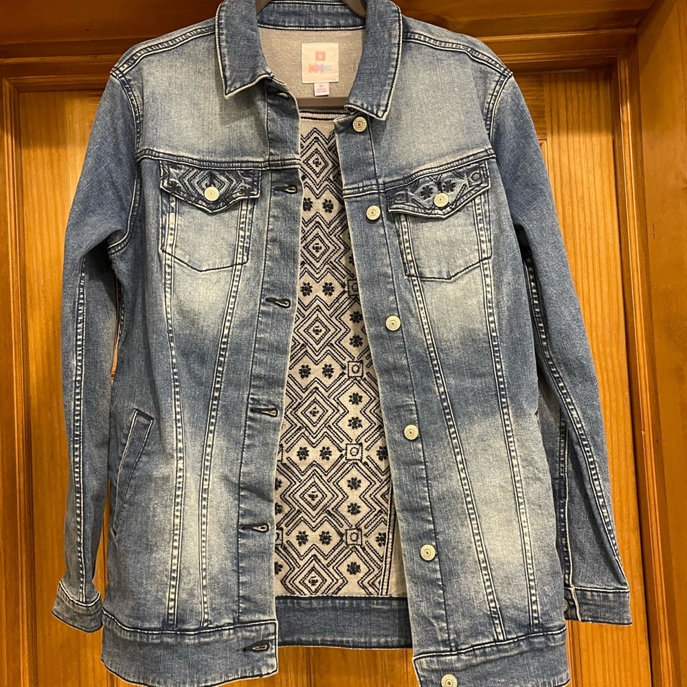 NWT Lularoe Jaxon denim jacket